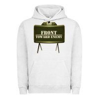 Pigment Lunar Rock front toward enemy distressed claymore mine military Urban Hoodie - linhVisuals