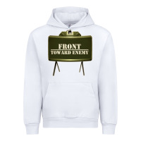 White front toward enemy distressed claymore mine military Urban Hoodie - linhVisuals