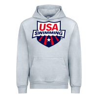 Heather Grey swimming team Urban Hoodie - linhVisuals