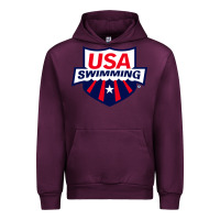 Mauve Wine swimming team Urban Hoodie - linhVisuals