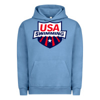 Pigment Pebble Blue swimming team Urban Hoodie - linhVisuals