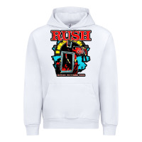 White RUSH MUSIC Urban Hoodie - linhVisuals