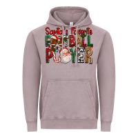 Vintage Zinc Santa's Favorite Football Player For Christmas Vintage Hoodie - FaDigitalArtStudio