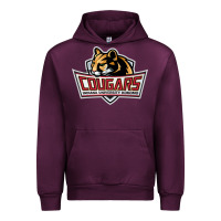 Mauve Wine cougars, kokomo education Urban Hoodie - linhVisuals