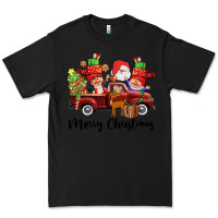 Black merry christmas truck gnomies Premium Tee - CowGirlArtShop