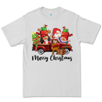 Dove Grey merry christmas truck gnomies Premium Tee - CowGirlArtShop