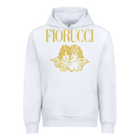 White fiorucci Urban Hoodie - linhVisuals