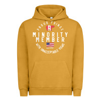 Pigment Peanut Butter proud member of small fringe minority with unacceptable view t shirt Urban Hoodie - linhVisuals