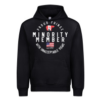 Black proud member of small fringe minority with unacceptable view t shirt Urban Hoodie - linhVisuals