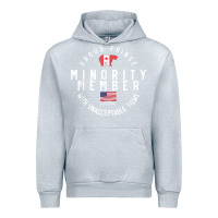 Heather Grey proud member of small fringe minority with unacceptable view t shirt Urban Hoodie - linhVisuals
