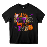 Black little sister biggest fan basketball Heavy Core Tee - Jasminsmagicworld