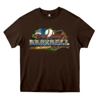 Chocolate Brown Wild about Baseball Heavy Core Tee - HowdyJamesFarm