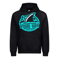 Fins Up Ocean Urban Hoodie | Teevron