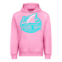 Fuchsia Pink fins up ocean Urban Hoodie - linhVisuals