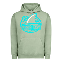 Pigment Oil Green fins up ocean Urban Hoodie - linhVisuals