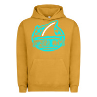 Pigment Peanut Butter fins up ocean Urban Hoodie - linhVisuals