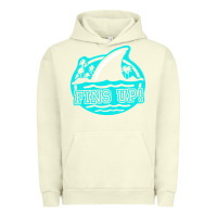 Pigment Pistachio fins up ocean Urban Hoodie - linhVisuals