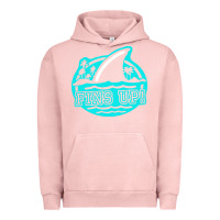 Pigment Salmon fins up ocean Urban Hoodie - linhVisuals