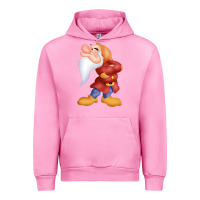Fuchsia Pink grumpy dopey dwarf Urban Hoodie - linhVisuals