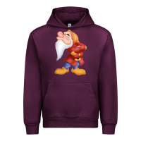 Mauve Wine grumpy dopey dwarf Urban Hoodie - linhVisuals