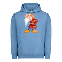 Pigment Pebble Blue grumpy dopey dwarf Urban Hoodie - linhVisuals