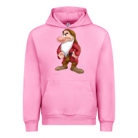 Fuchsia Pink grumpy dopey dwarf Urban Hoodie - linhVisuals