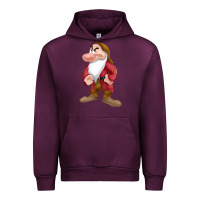 Mauve Wine grumpy dopey dwarf Urban Hoodie - linhVisuals