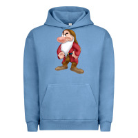 Pigment Pebble Blue grumpy dopey dwarf Urban Hoodie - linhVisuals