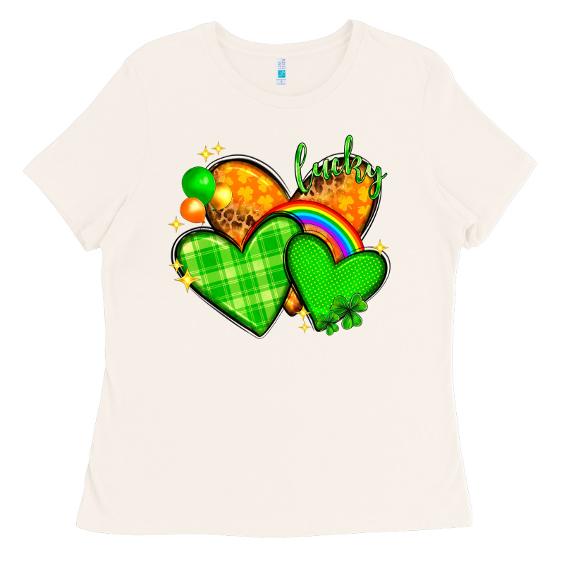 St. Patrick's Day Hearts St. Patricks Day Ladies Tee by HowdyJamesFarm | Teevron
