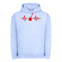 Pigment Grape Ice heartbeat electric guitar Urban Hoodie - linhVisuals