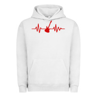 Pigment Lunar Rock heartbeat electric guitar Urban Hoodie - linhVisuals