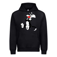 Black sylvester cat Urban Hoodie - linhVisuals