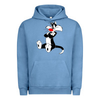 Pigment Pebble Blue sylvester cat Urban Hoodie - linhVisuals