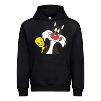 Black tweety and sylvester Urban Hoodie - linhVisuals