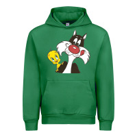 Emerald tweety and sylvester Urban Hoodie - linhVisuals