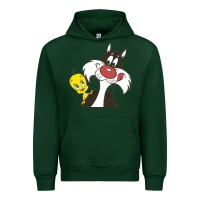 Forest Green tweety and sylvester Urban Hoodie - linhVisuals