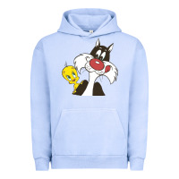 Pigment Grape Ice tweety and sylvester Urban Hoodie - linhVisuals