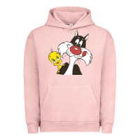 Pigment Salmon tweety and sylvester Urban Hoodie - linhVisuals