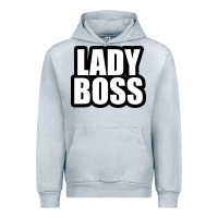 Heather Grey Lady boss... Urban Hoodie - linhVisuals