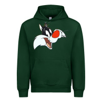 Forest Green sylvester  face Urban Hoodie - linhVisuals