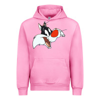 Fuchsia Pink sylvester  face Urban Hoodie - linhVisuals