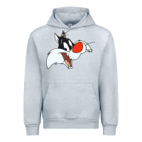 Heather Grey sylvester  face Urban Hoodie - linhVisuals