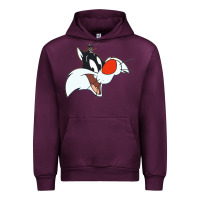 Mauve Wine sylvester  face Urban Hoodie - linhVisuals