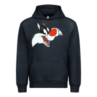 Navy sylvester  face Urban Hoodie - linhVisuals