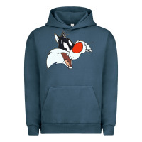 Pigment Midnight Navy sylvester  face Urban Hoodie - linhVisuals