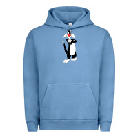 Pigment Pebble Blue sylvester cat Urban Hoodie - linhVisuals
