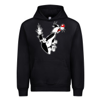 Black sylvester cat Urban Hoodie - linhVisuals