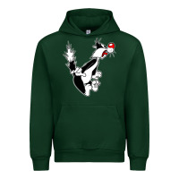 Forest Green sylvester cat Urban Hoodie - linhVisuals