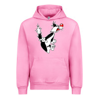 Fuchsia Pink sylvester cat Urban Hoodie - linhVisuals