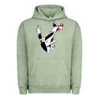 Pigment Oil Green sylvester cat Urban Hoodie - linhVisuals
